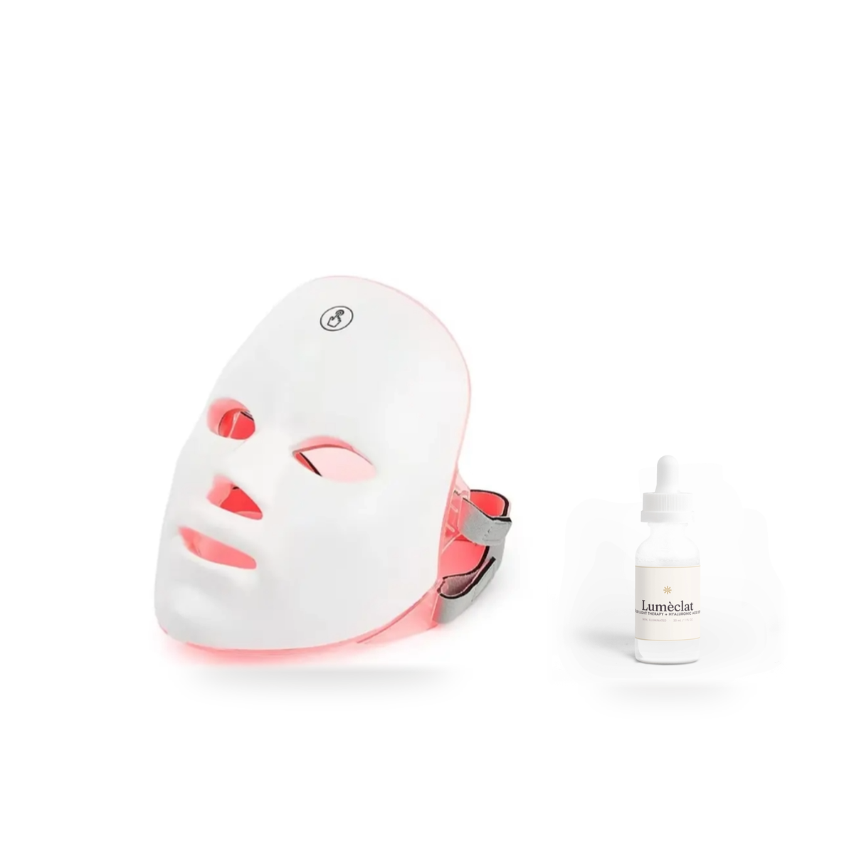 Lumèclat 7-Color LED Red Light Therapy Face Mask + Hyaluronic Acid Serum